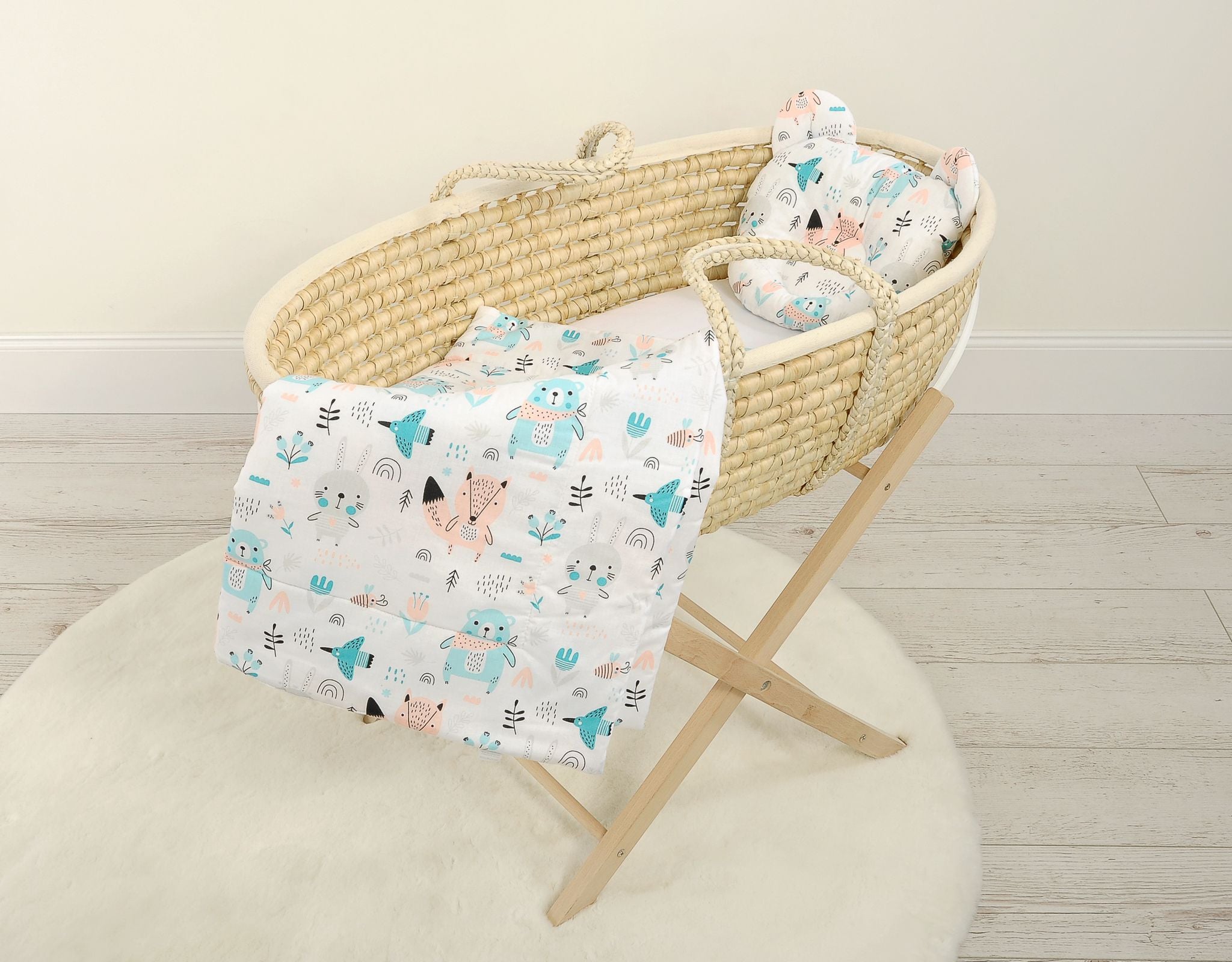 Duvet with pillow Teddy - 2pcs set - blue teddy bears