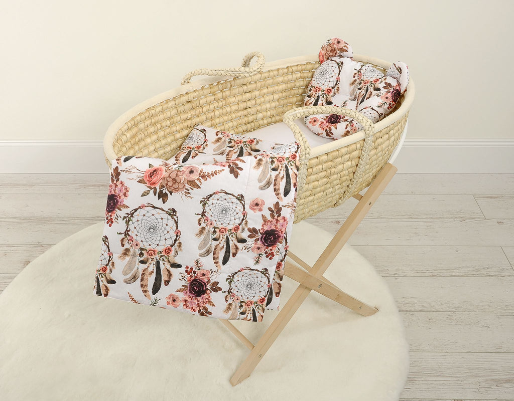 Duvet with pillow Teddy - 2pcs set - flower dream catchers