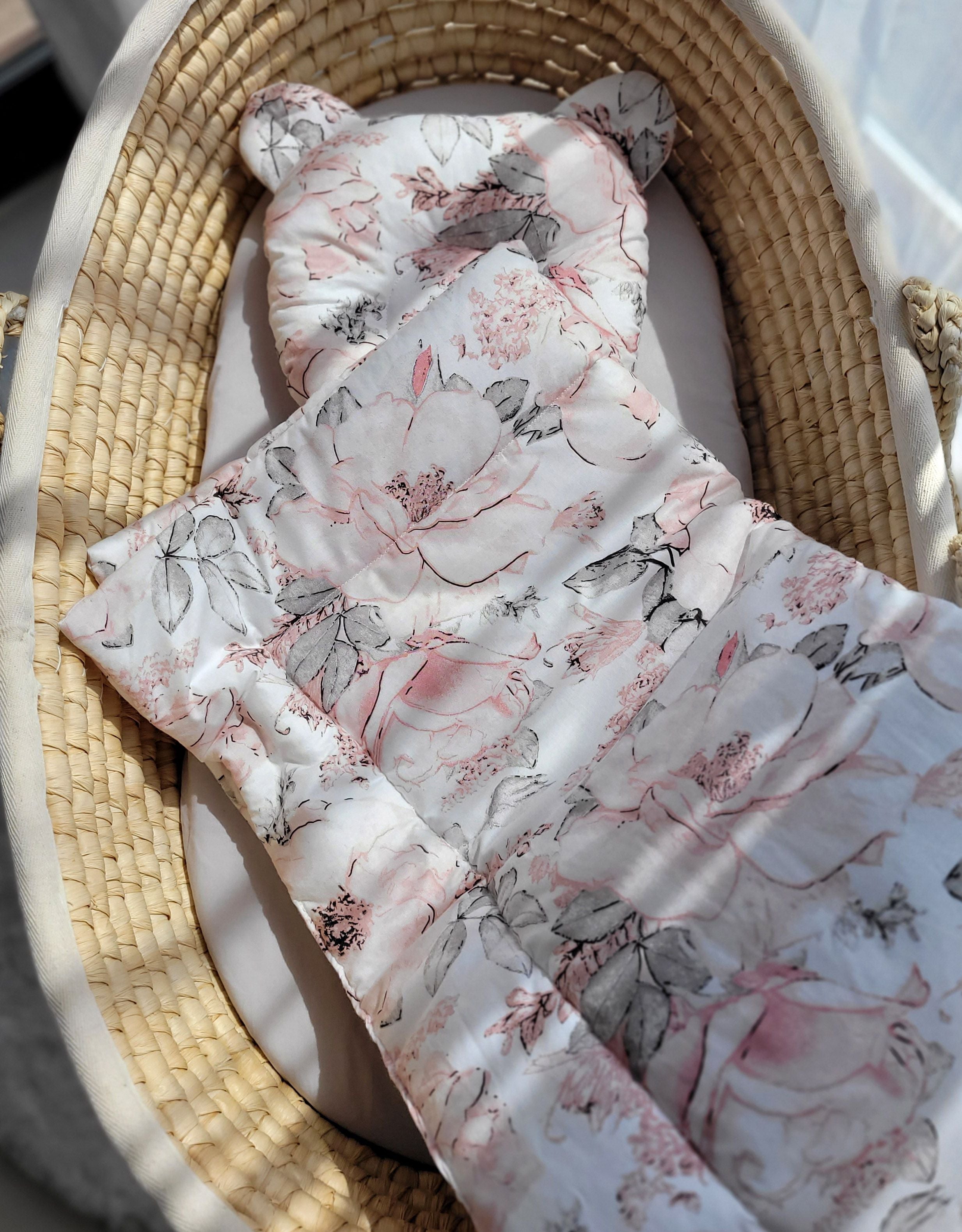 Duvet with pillow Teddy - 2pcs set - sepia roses