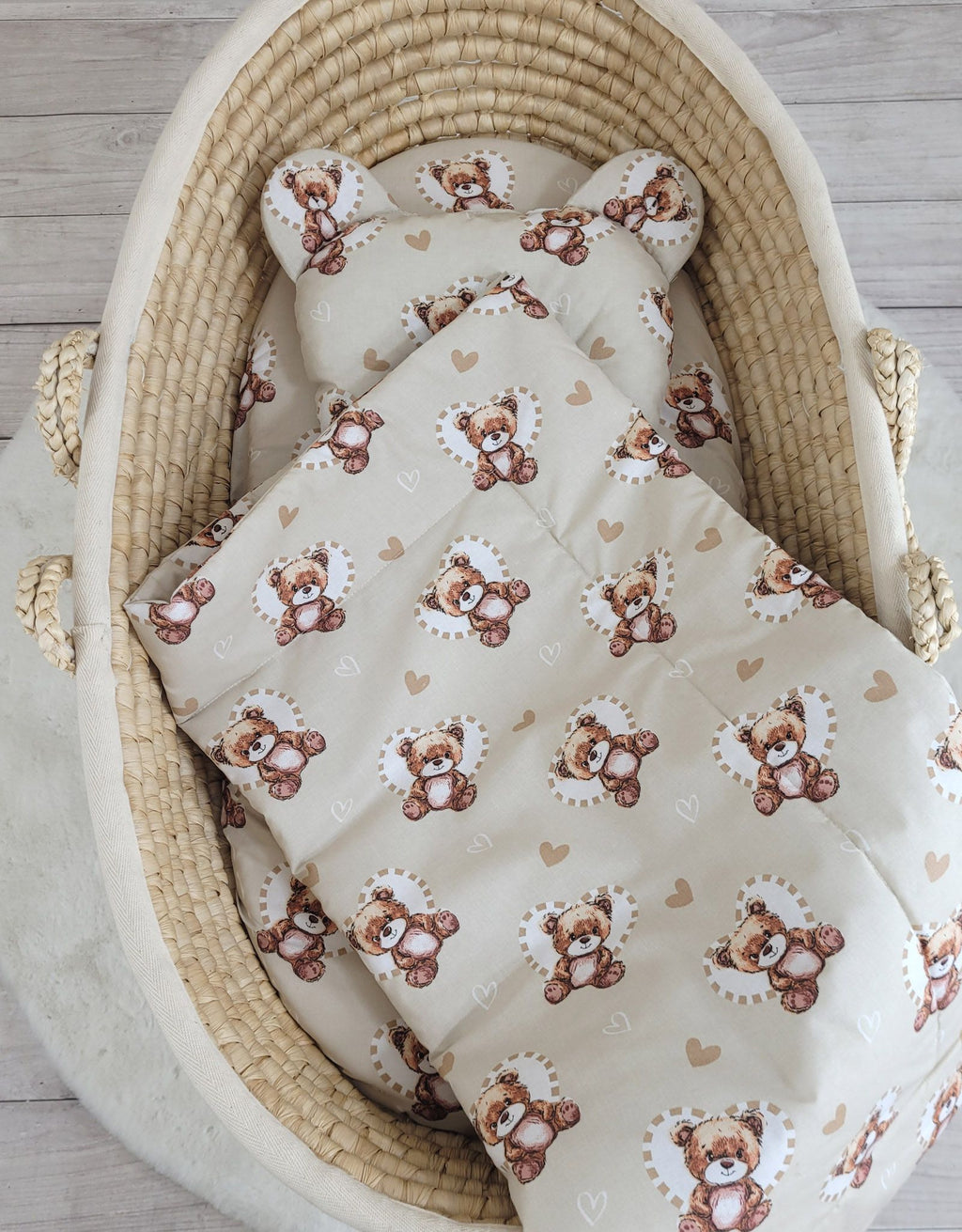 Duvet with pillow Teddy - 2pcs set - Teddy love