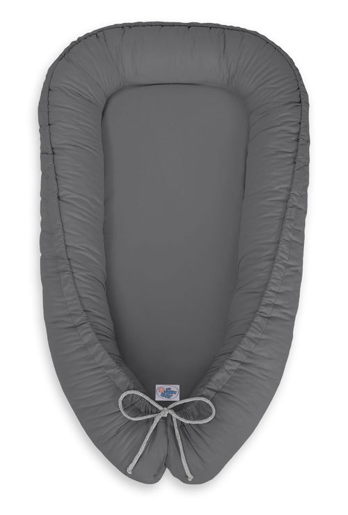 Baby nest double-sided Premium Cocoon for infants MY SWEET BABY- anthracite
