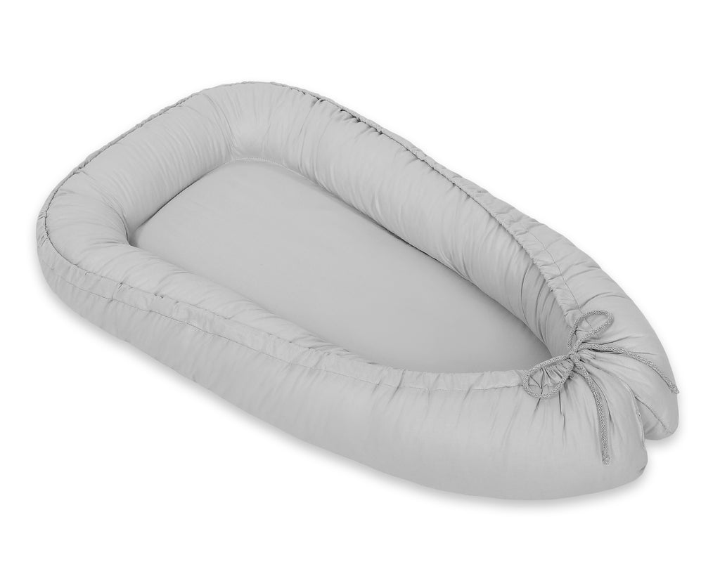 Baby nest double-sided Premium Cocoon for infants MY SWEET BABY- gray