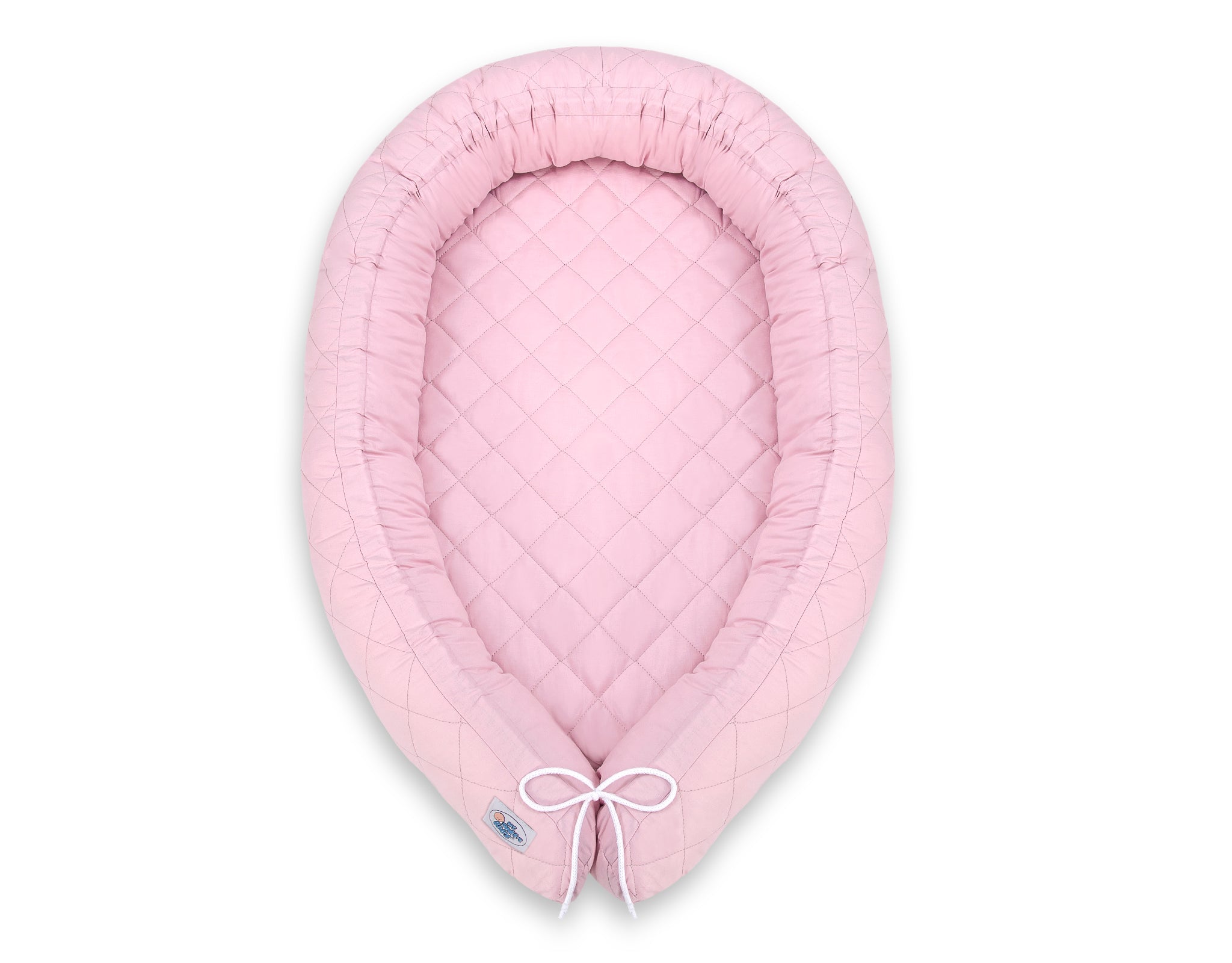 2-in-1- Baby nest quilted - snake pillow bumper - pink