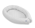 2-in-1 - Baby nest quilted - snake pillow bumper - gray