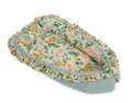 Baby nest Premium Cocoon for infants with a ruffle - Rabbit with flowers