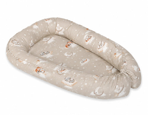 Baby nest double-sided Premium Cocoon for infants MY SWEET BABY- Twinkle Woodland