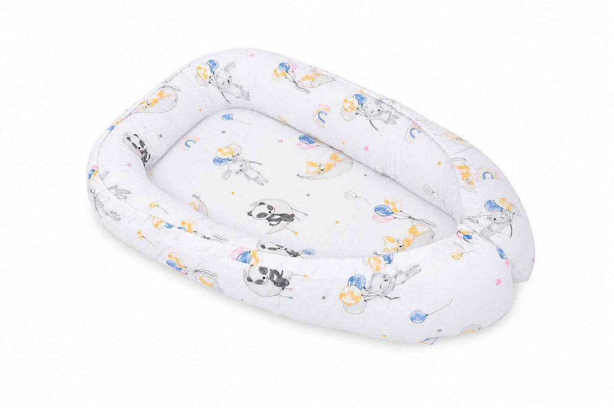 Baby nest double-sided Premium Cocoon for infants MY SWEET BABY- Balloons
