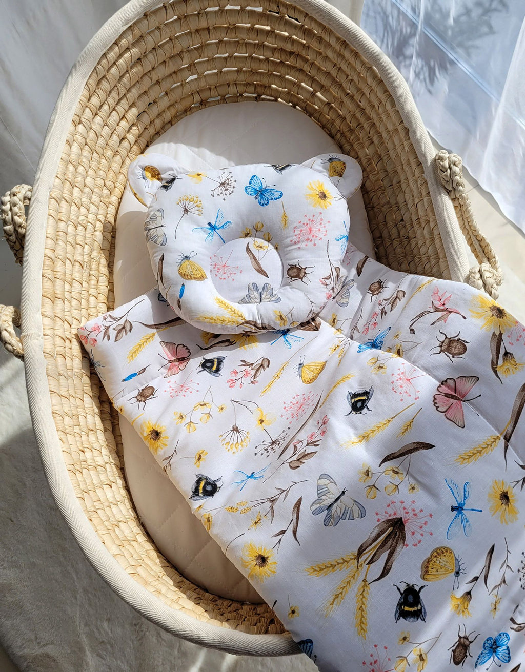 Duvet with pillow Teddy - 2pcs set - Summer meadow