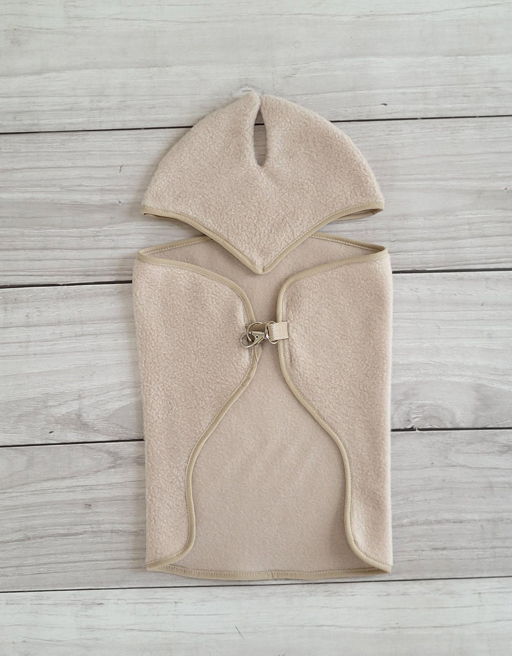 Set for Hobby Horse A3: Fleece blanket + earmuffs - beige