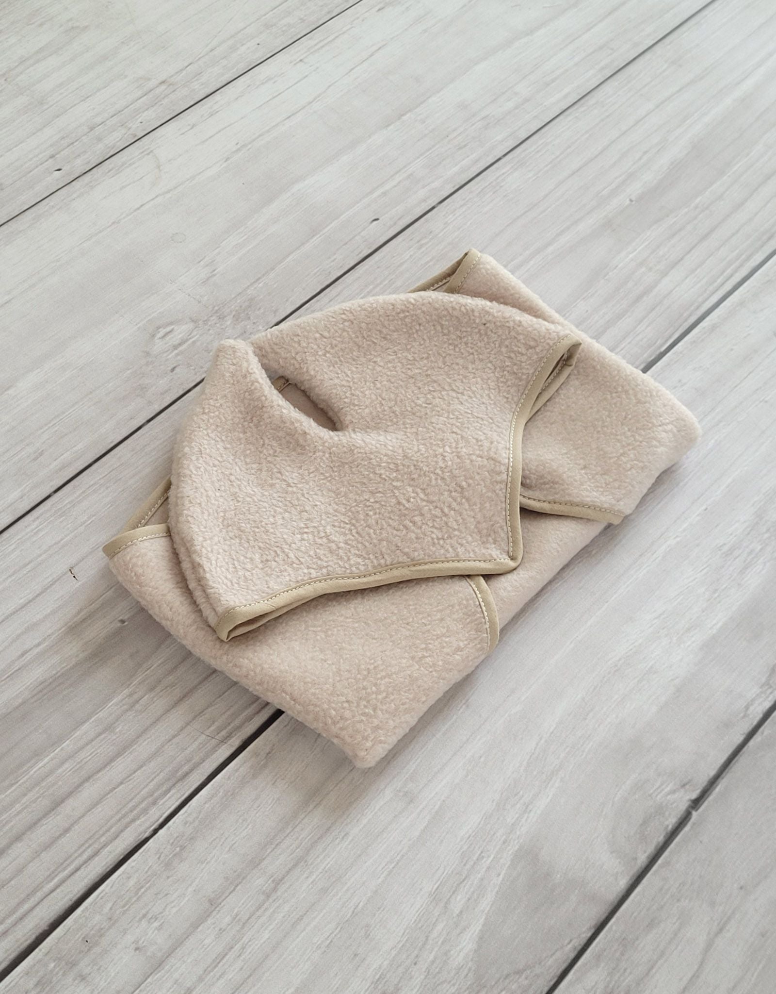 Set for Hobby Horse A3: Fleece blanket + earmuffs - beige