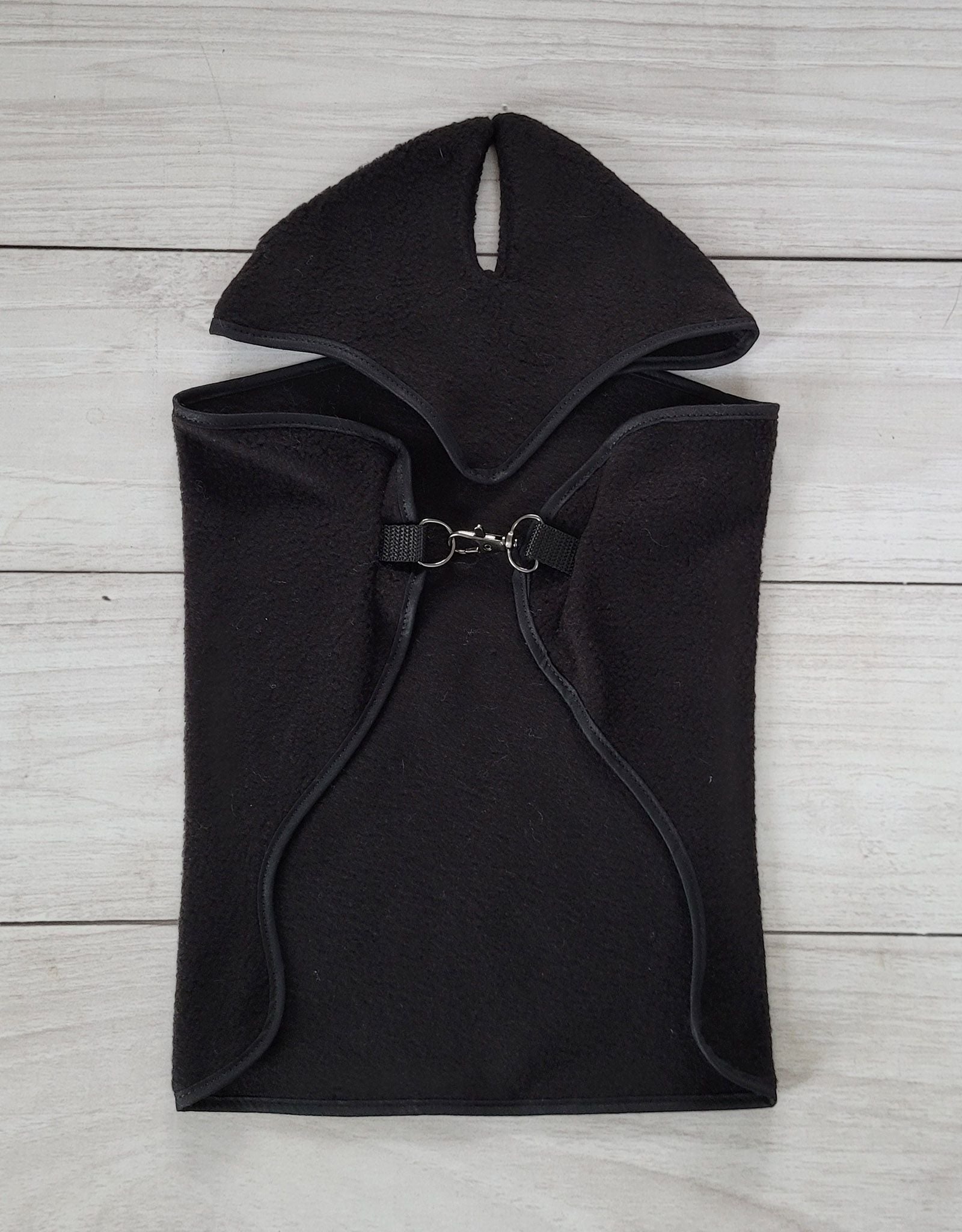 Set for Hobby Horse A4 and A5: Fleece blanket + earmuffs - black