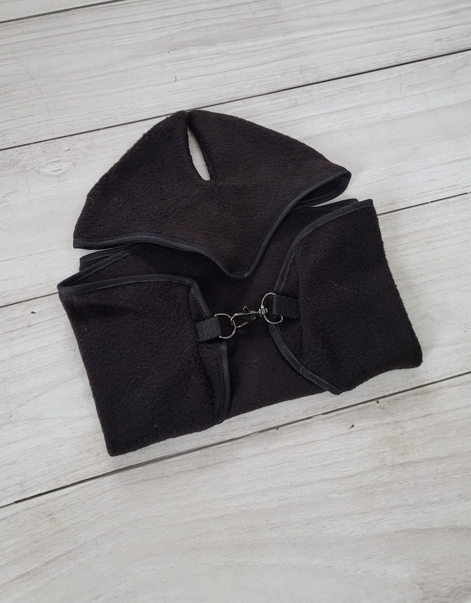 Set for Hobby Horse A3: Fleece blanket + earmuffs - black