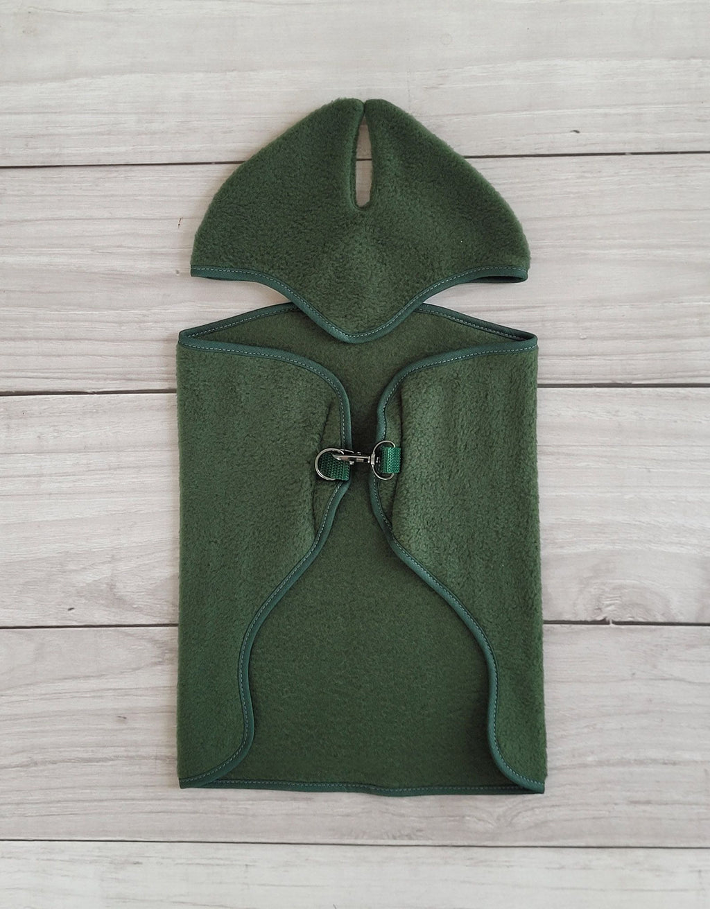 Set for Hobby Horse A4 and A5: Fleece blanket + earmuffs - bottle green