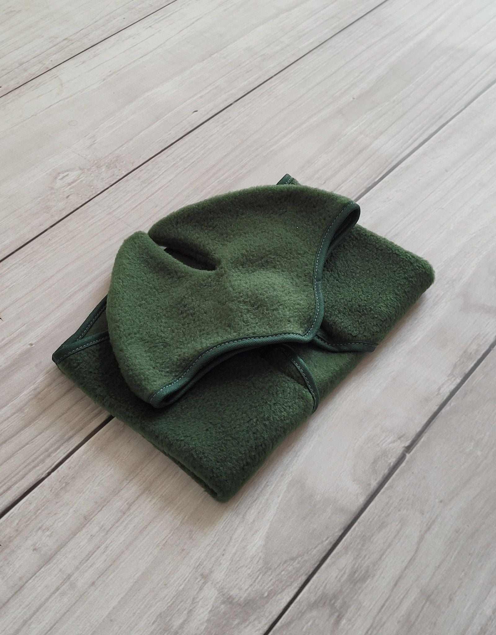 Set for Hobby Horse A3: Fleece blanket + earmuffs - bottle green
