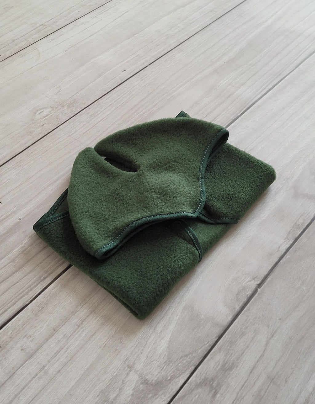 Set for Hobby Horse A4 and A5: Fleece blanket + earmuffs - bottle green