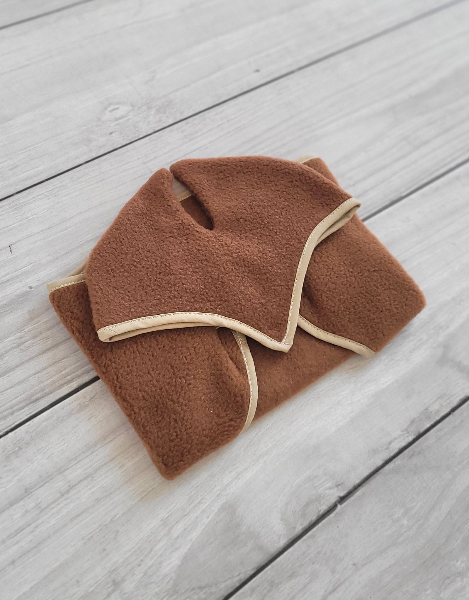 Set for Hobby Horse A3: Fleece blanket + earmuffs - brown
