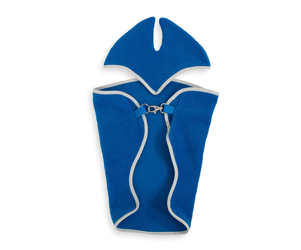 Set for Hobby Horse A3: Fleece blanket + earmuffs - dark blue