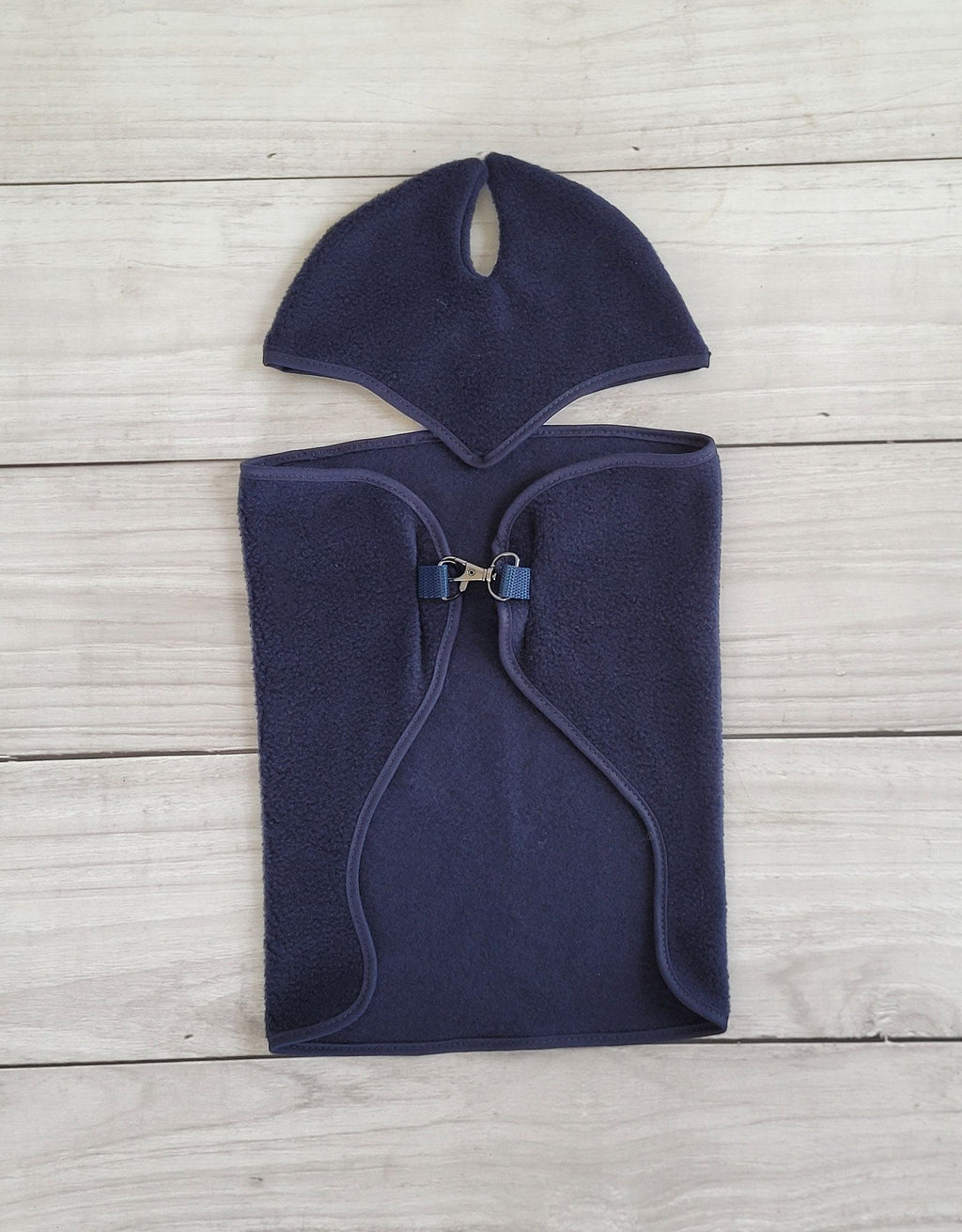 Set for Hobby Horse A4 and A5: Fleece blanket + earmuffs - denim
