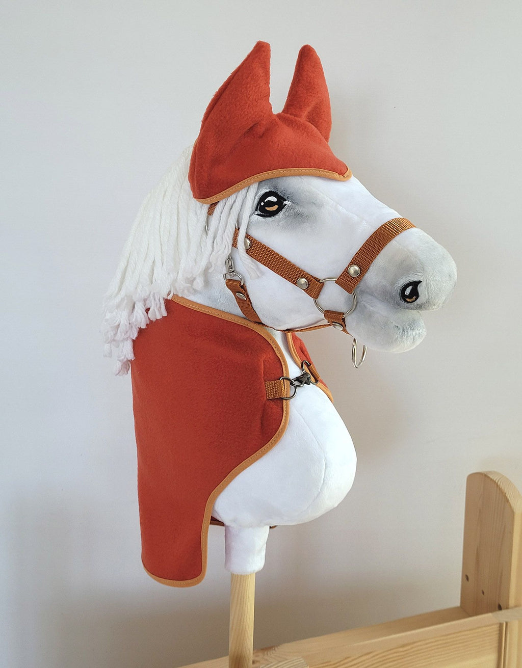 Set for Hobby Horse A3: Fleece blanket + earmuffs - ginger