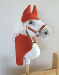 Set for Hobby Horse A4 and A5: Fleece blanket + earmuffs - ginger