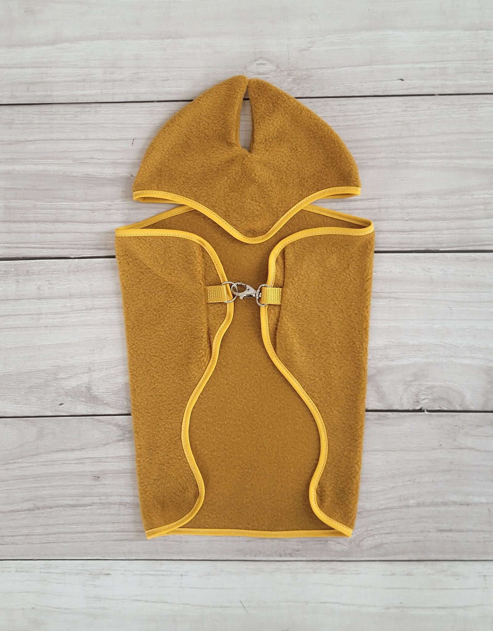 Set for Hobby Horse A4 and A5: Fleece blanket + earmuffs - honey yellow
