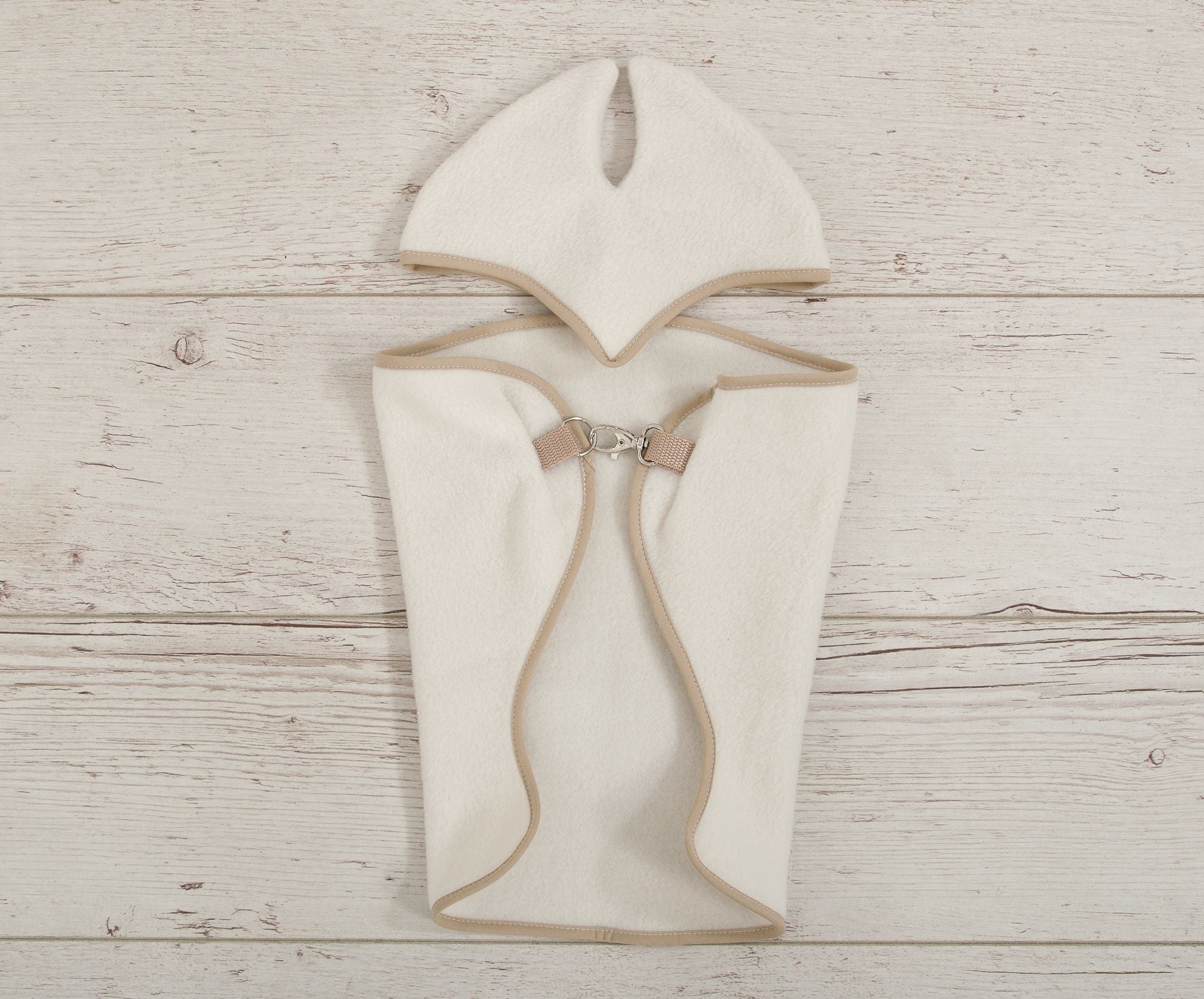 Set for Hobby Horse A3: Fleece blanket + earmuffs - cream