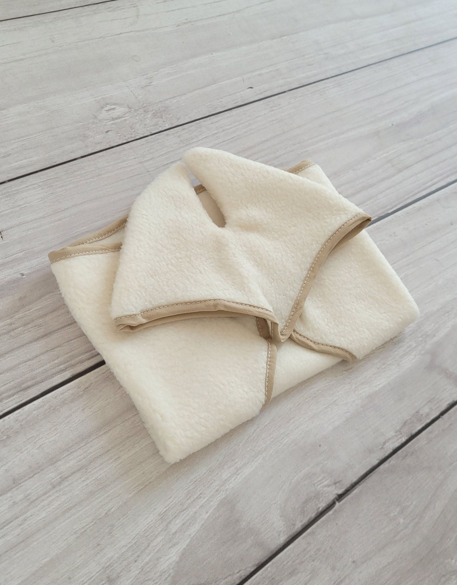 Set for Hobby Horse A4 and A5: Fleece blanket + earmuffs - cream