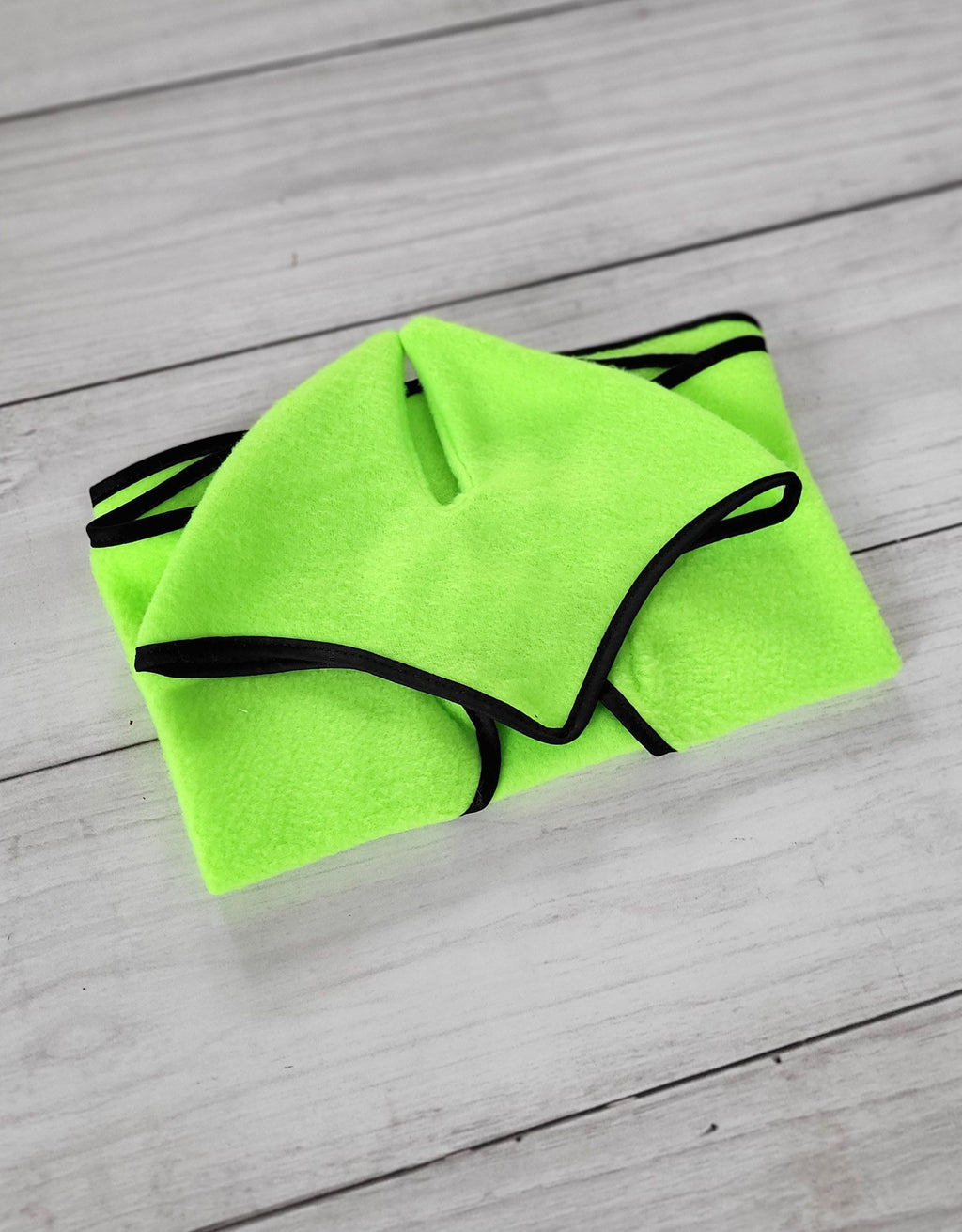 Set for Hobby Horse A4 and A5: Fleece blanket + earmuffs - neon green