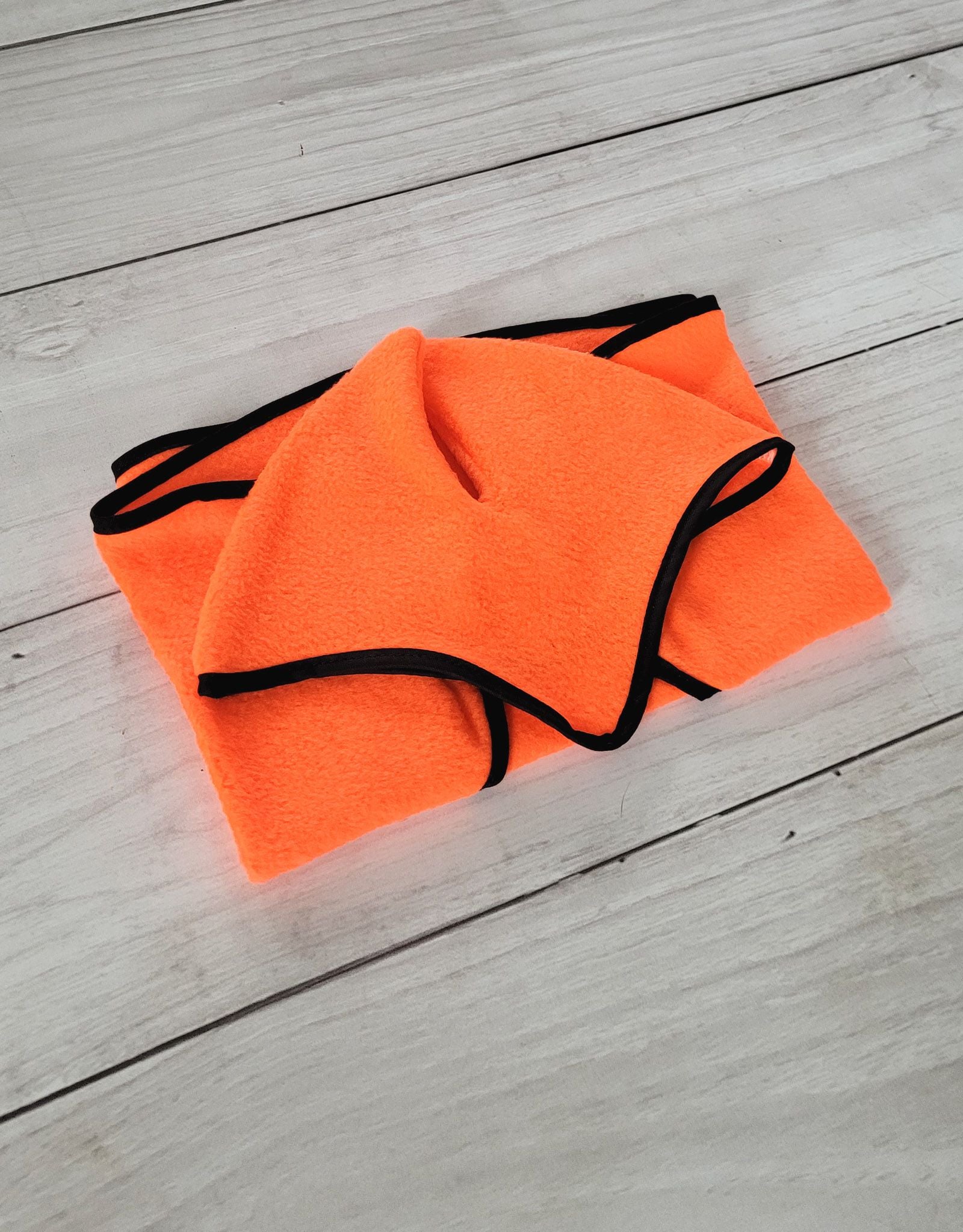 Set for Hobby Horse A3: Fleece blanket + earmuffs - neon orange