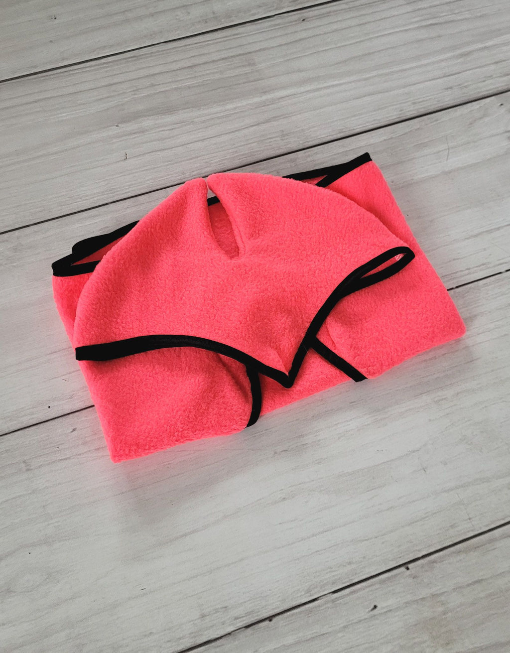 Set for Hobby Horse A3: Fleece blanket + earmuffs - neon pink
