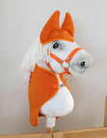 Set for Hobby Horse A3: Fleece blanket + earmuffs - orange