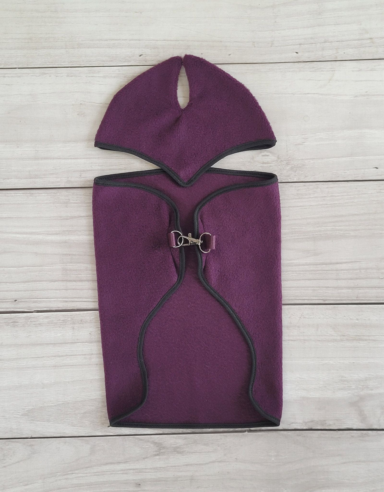 Set for Hobby Horse A3: Fleece blanket + earmuffs - plum