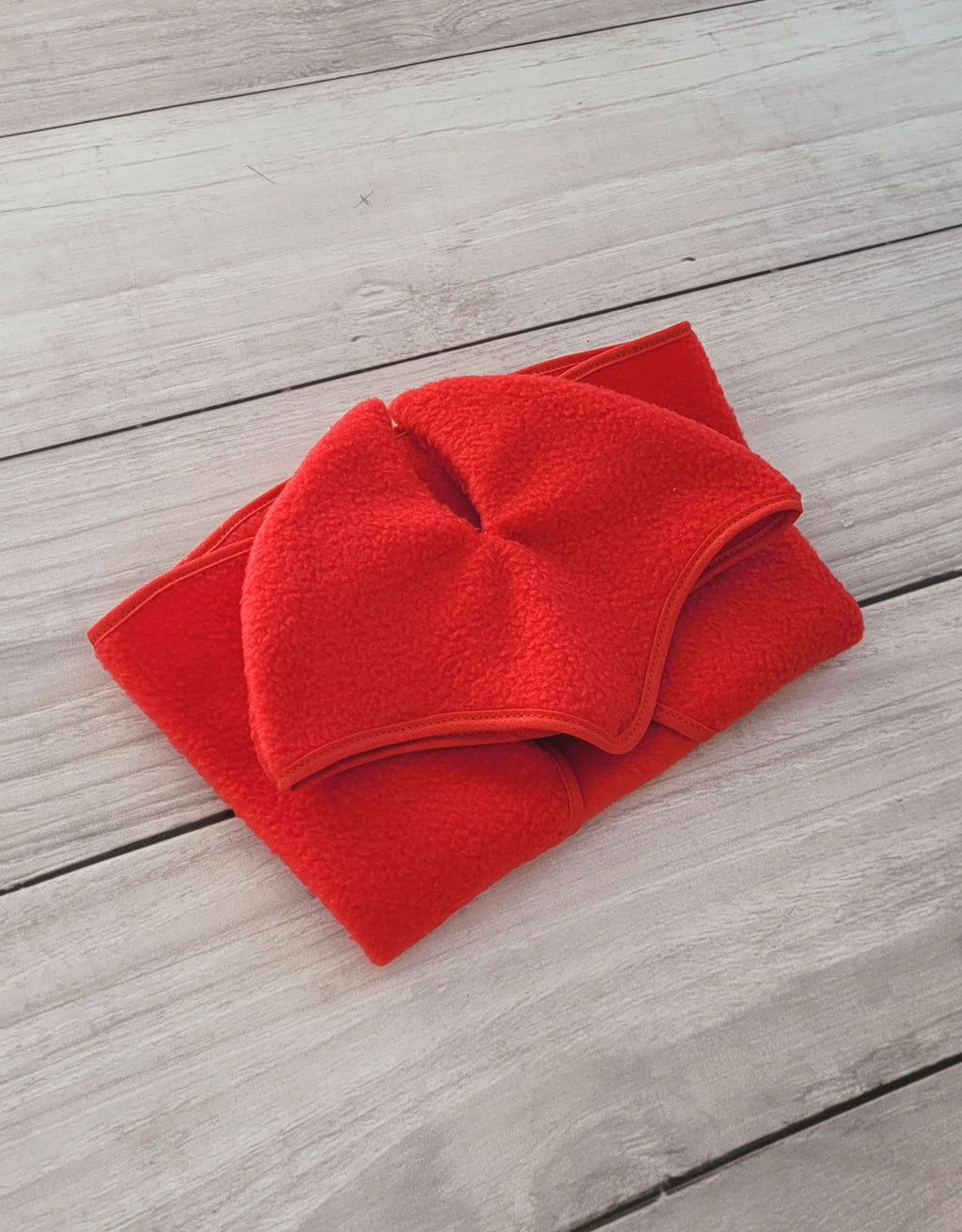 Set for Hobby Horse A3: Fleece blanket + earmuffs - red