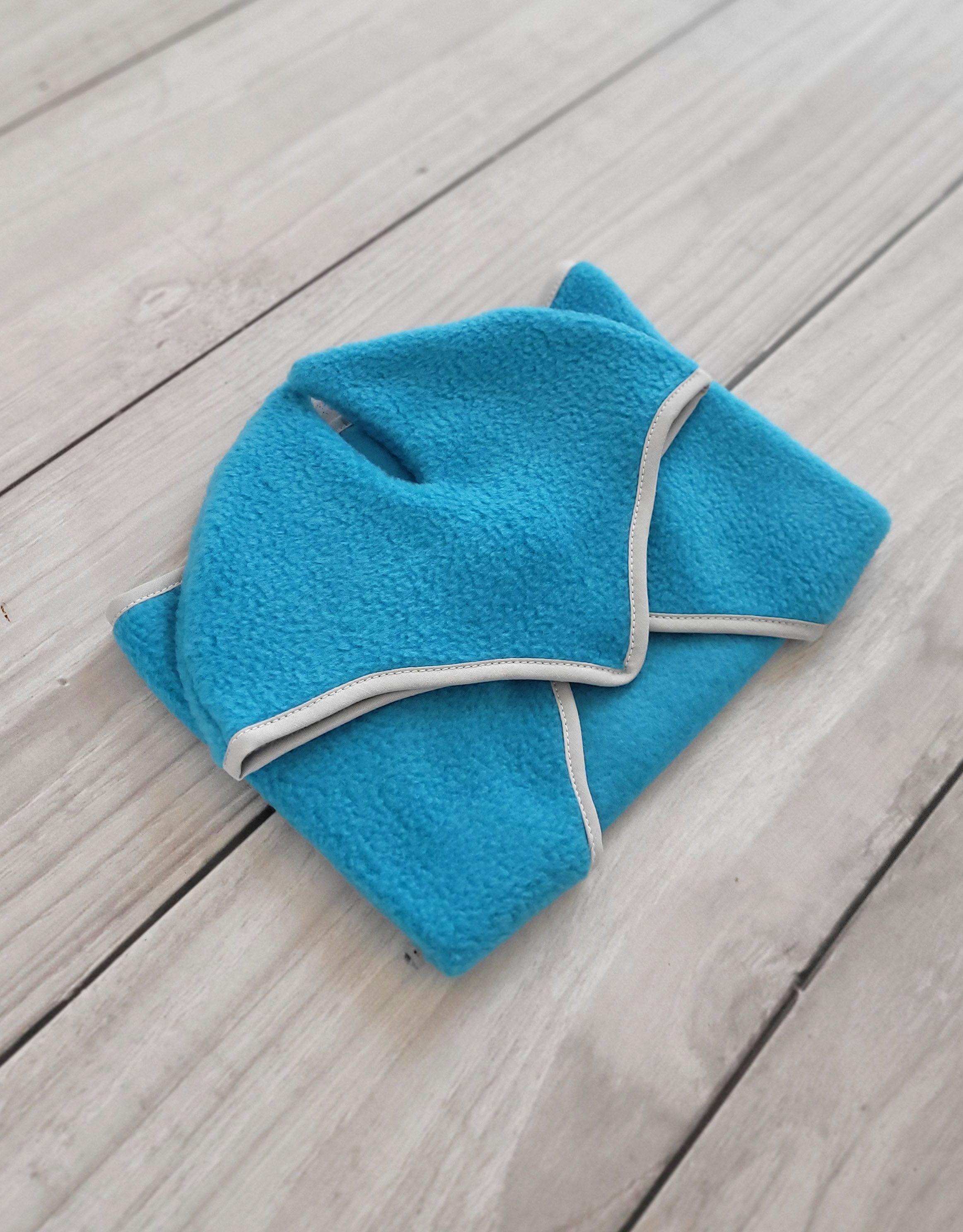 Set for Hobby Horse A4 and A5: Fleece blanket + earmuffs - turquoise