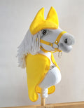 Set for Hobby Horse A3: Fleece blanket + earmuffs - yellow