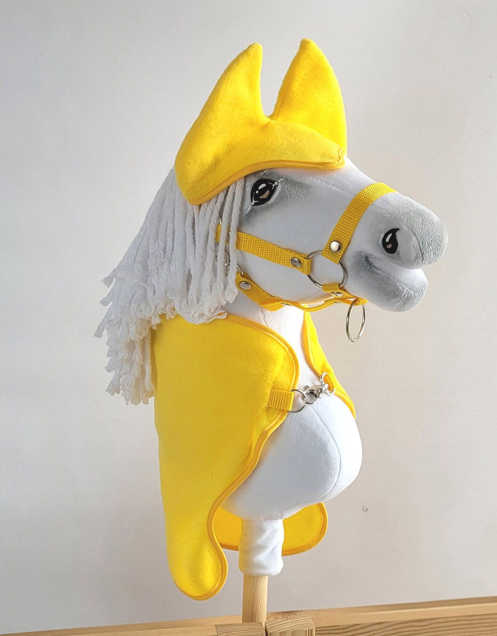 Set for Hobby Horse A4 and A5: Fleece blanket + earmuffs - yellow