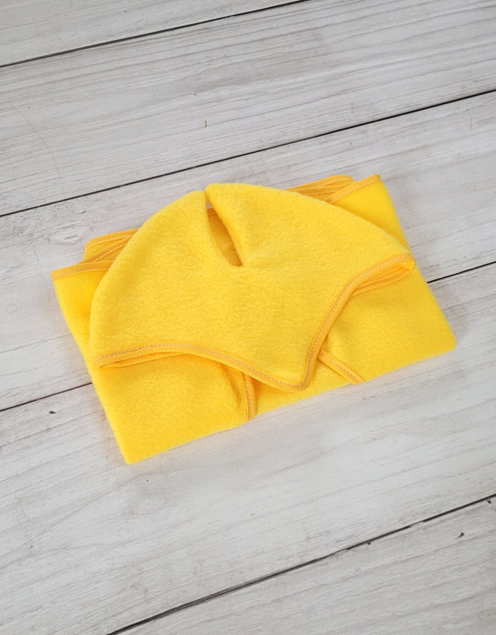 Set for Hobby Horse A3: Fleece blanket + earmuffs - yellow