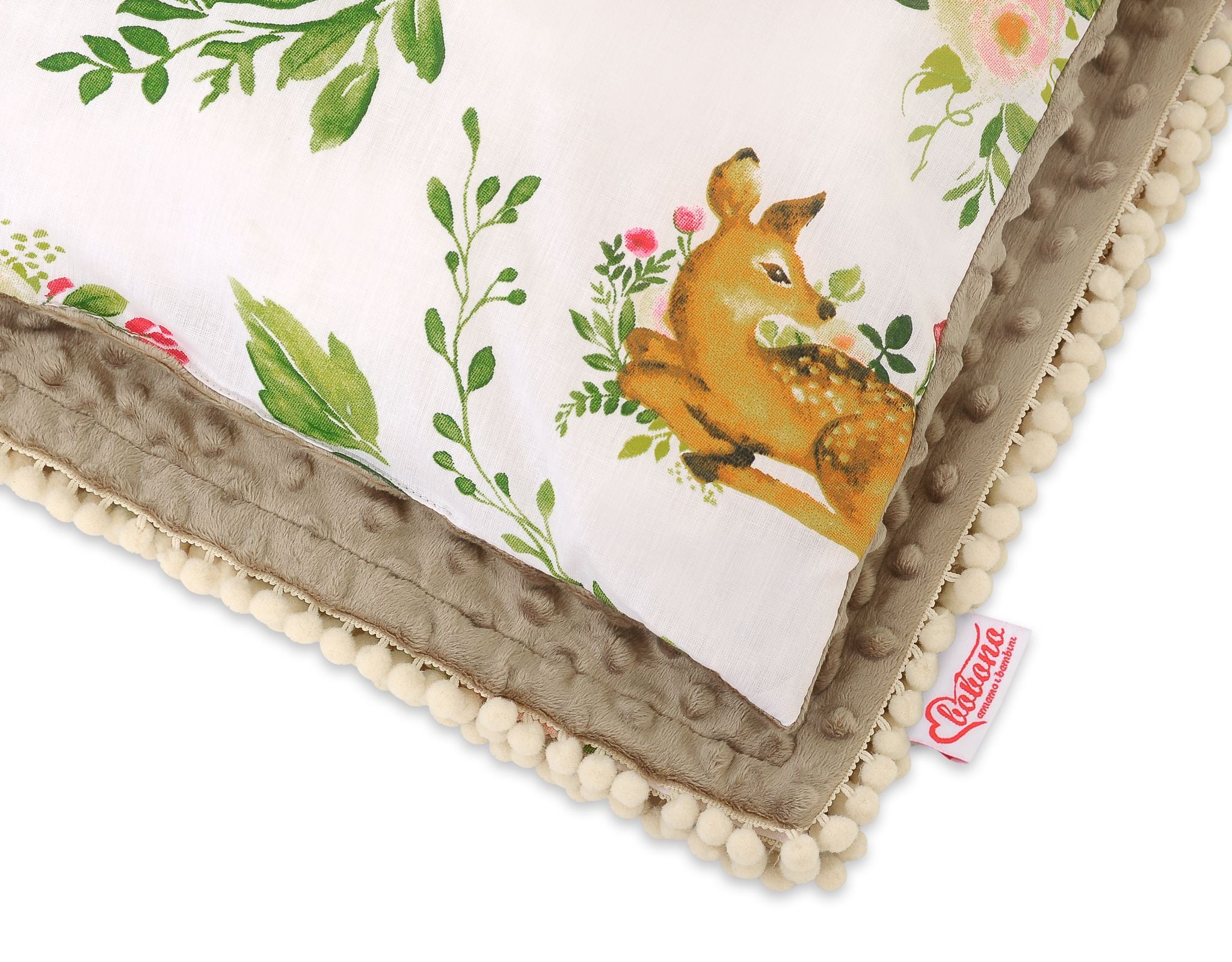 Set: Double-sided blanket minky + pillow- In the forest