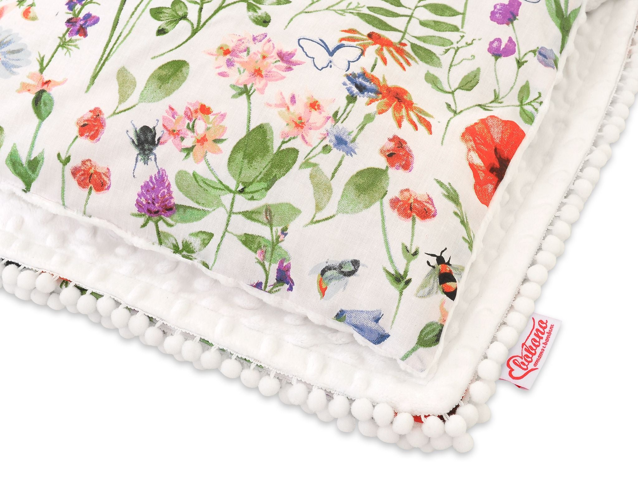 Set: Double-sided blanket minky + pillow- Meadow