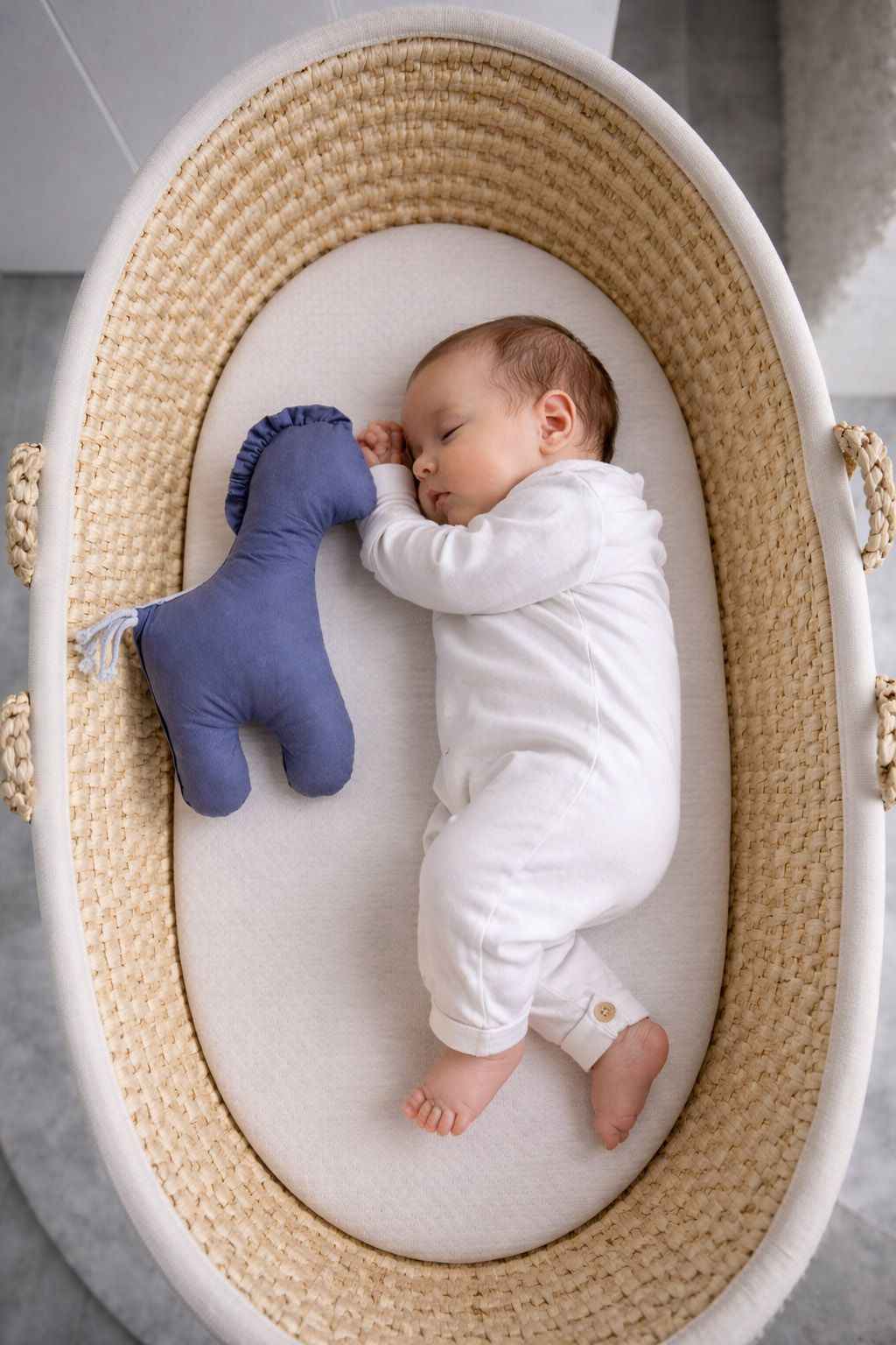 LUCKY Horse - a soft first cuddly toy - Anthracite