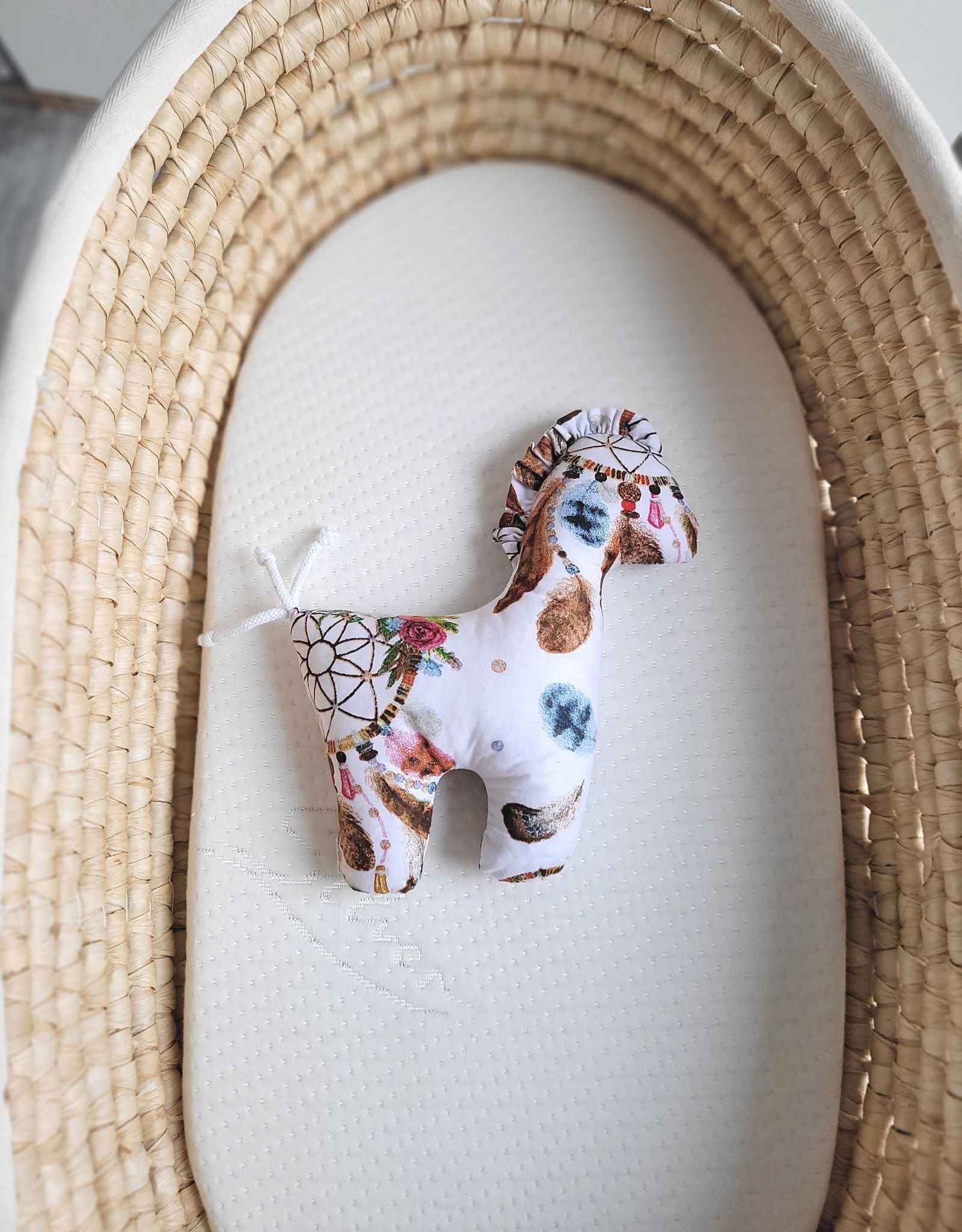 LUCKY Horse - a soft first cuddly toy - Dream catchers white