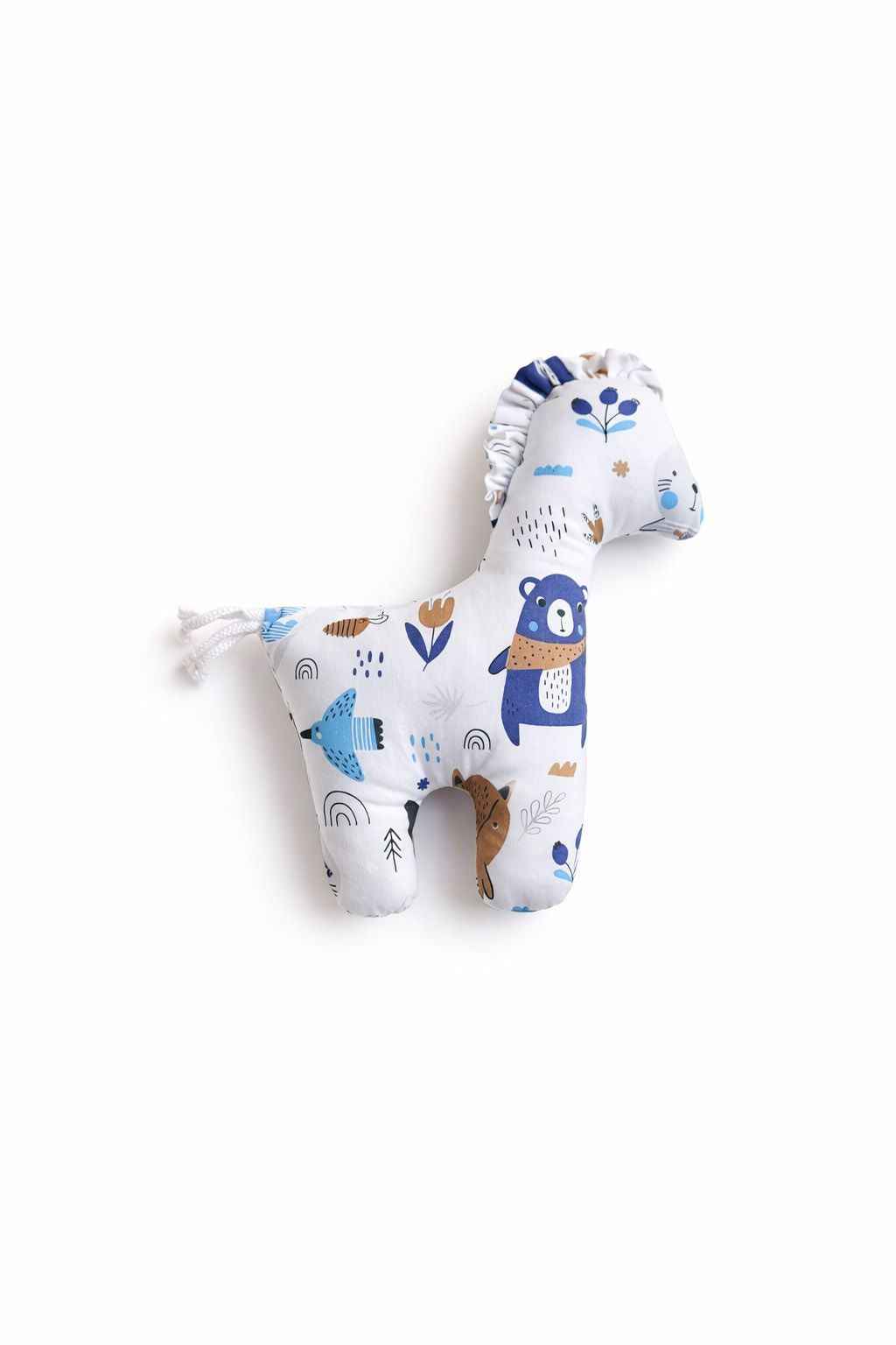 LUCKY Horse - a soft first cuddly toy - Navy blue bears