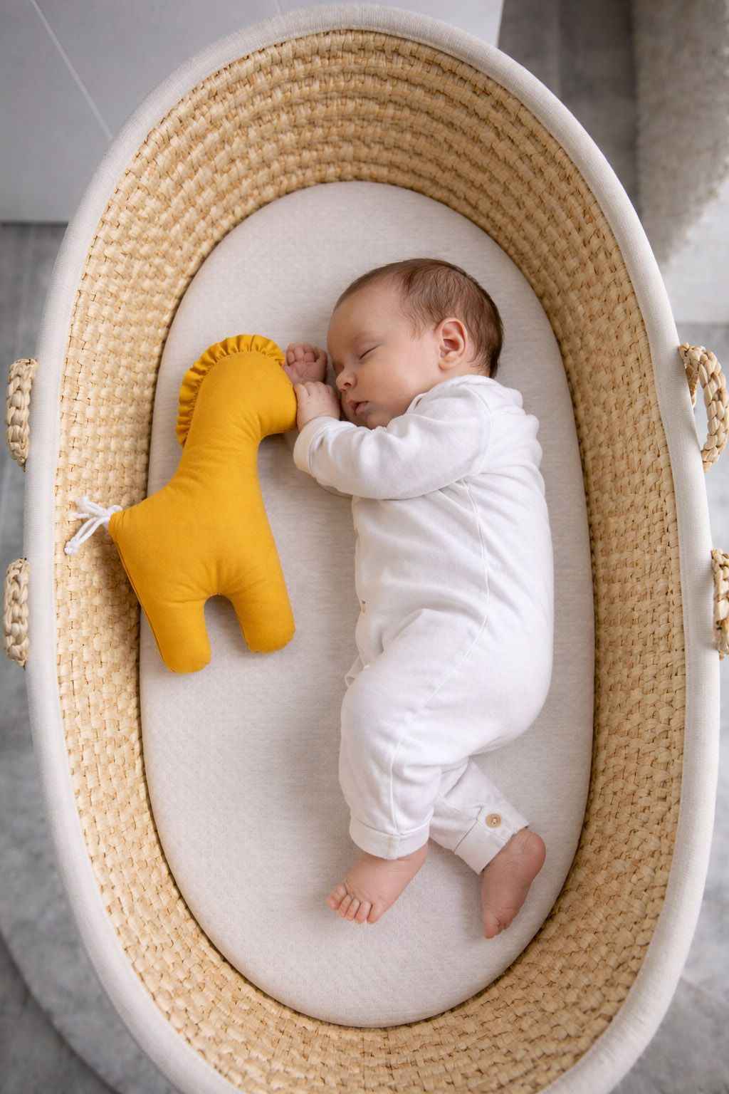 LUCKY Horse - a soft first cuddly toy - Honey yellow