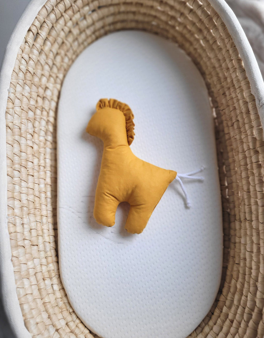 LUCKY Horse - a soft first cuddly toy - Honey yellow