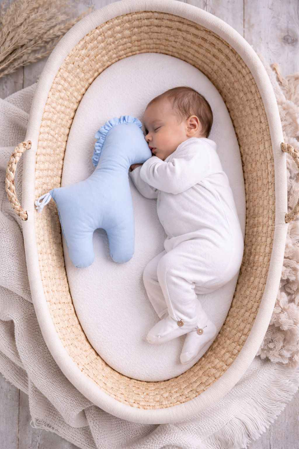 LUCKY Horse - a soft first cuddly toy - Blue