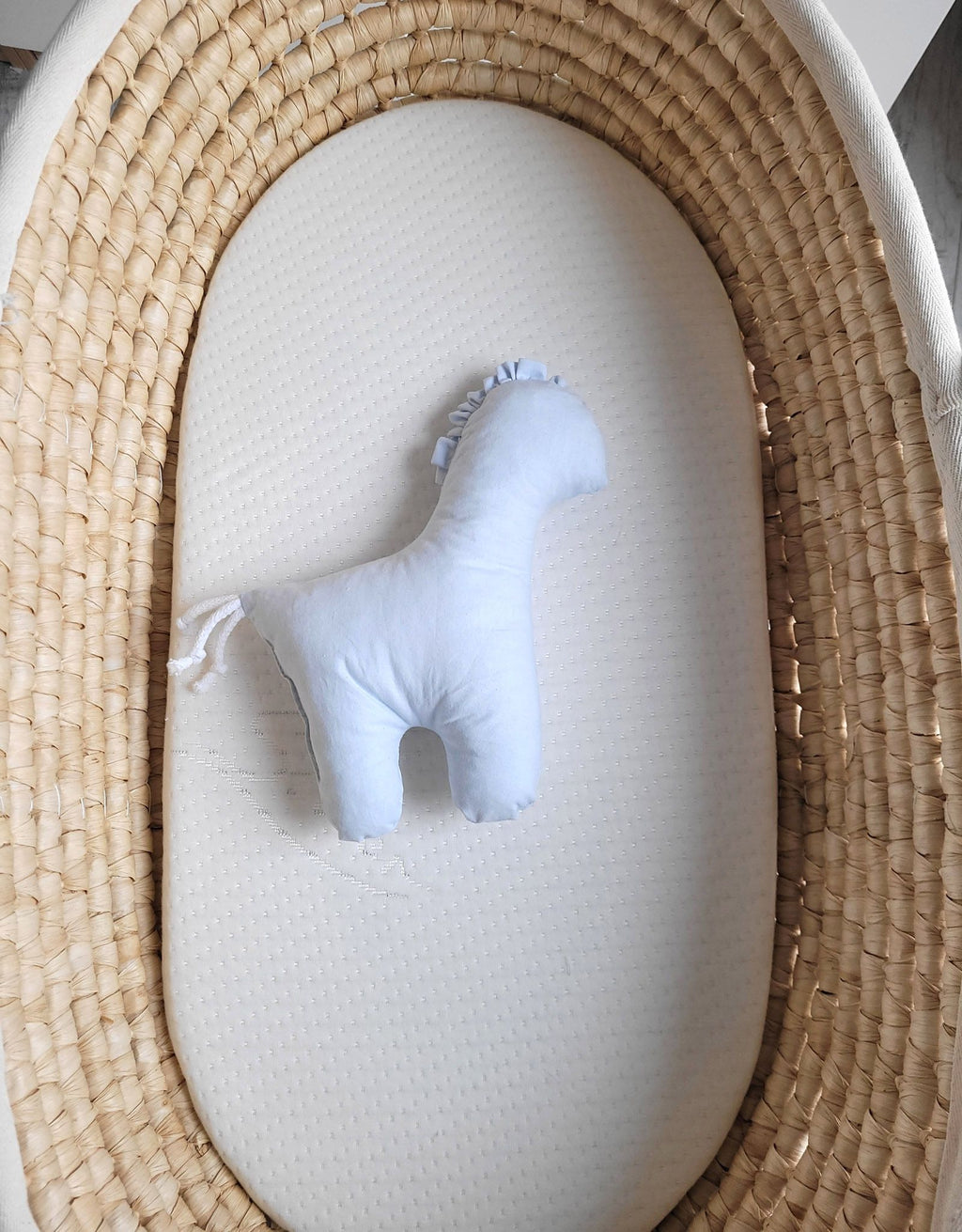 LUCKY Horse - a soft first cuddly toy - Blue