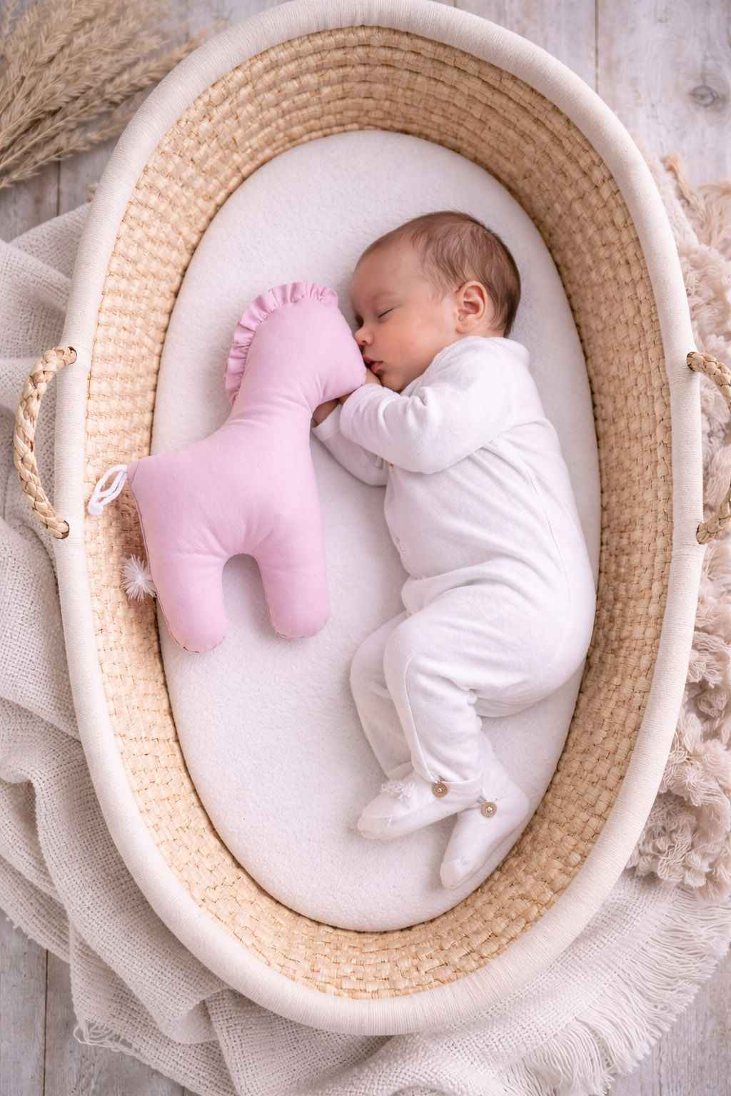 LUCKY Horse - a soft first cuddly toy - Pink