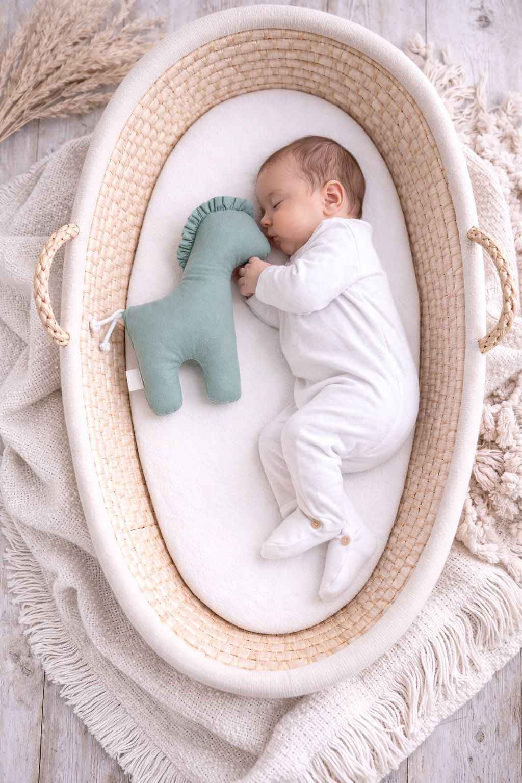 LUCKY Horse - a soft first cuddly toy - Sage