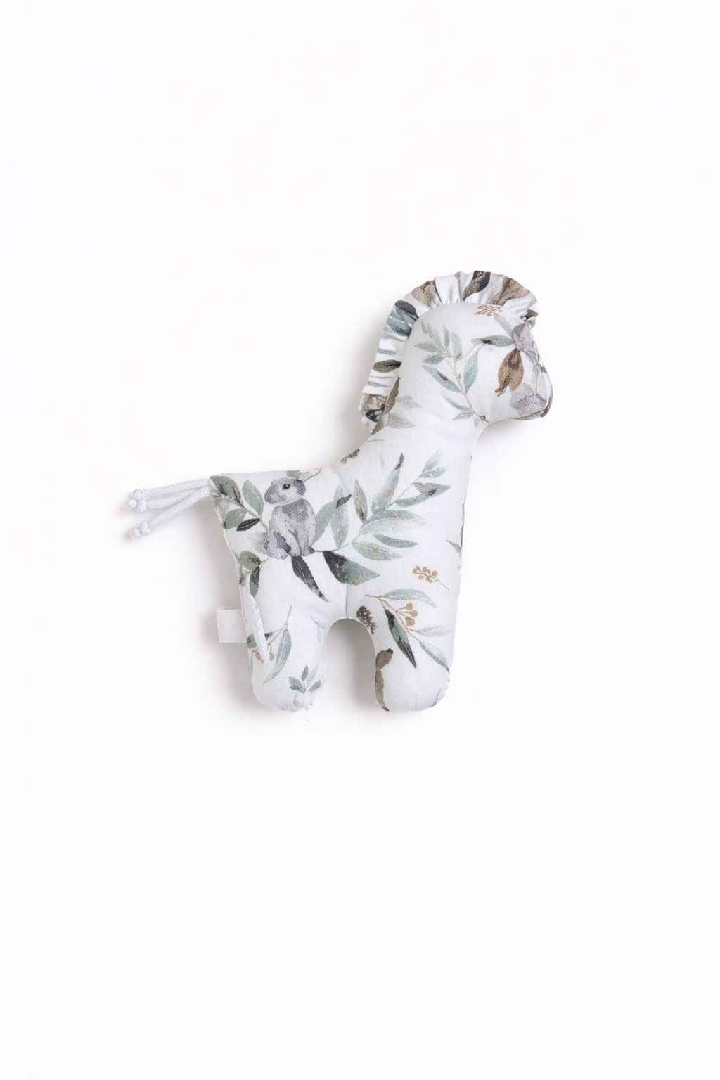 LUCKY Horse - a soft first cuddly toy - Woodland olive