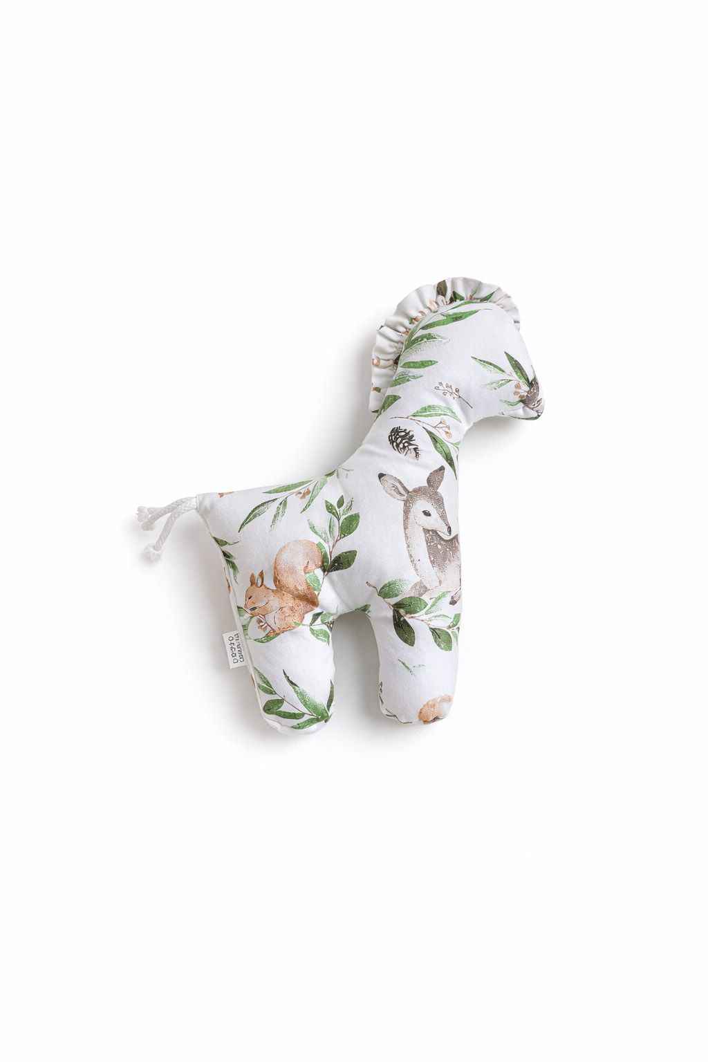 LUCKY Horse - a soft first cuddly toy - Woodland green